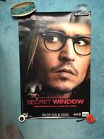 Vintage 2004 grote Secret Window/Johnny Depp poster (afh=€4), Gebruikt, Ophalen of Verzenden, Rechthoekig Staand, Film en Tv