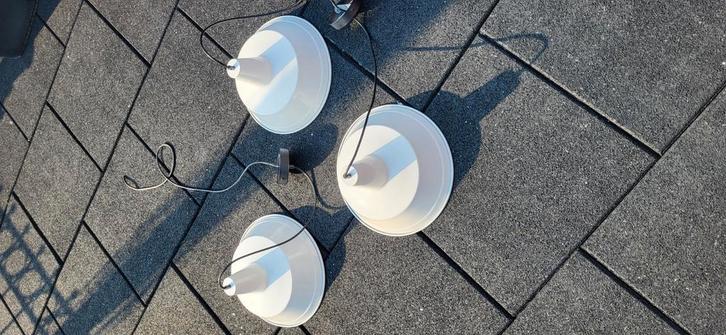 3 mooie industriële vintage hanglampen, Huis en Inrichting, Lampen | Spots, Zo goed als nieuw, Metaal of Aluminium, Ophalen