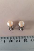 Mooie vintage zilver gemerkt oorbellen met parel, Sieraden, Tassen en Uiterlijk, Gebruikt, Ophalen of Verzenden, Knopjes of Stekers