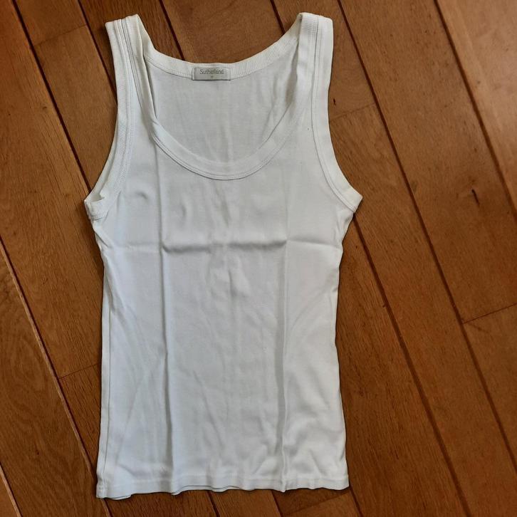 Sutherland top wit maat M, Kleding | Dames, Tops, Zo goed als nieuw, Maat 38/40 (M), Wit, Zonder mouw, Ophalen of Verzenden