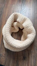 Crèmekleurige gebreide col sjaal - nekwarmer, Ophalen of Verzenden, Zo goed als nieuw, Sjaal