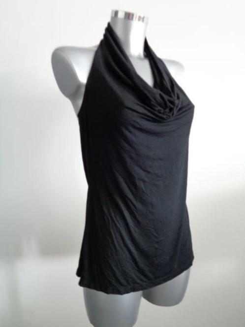 Monique Collignon waterfall drape top 38 + 44 NIEUW, Kleding | Dames, Tops, Nieuw, Zwart, Zonder mouw, Ophalen of Verzenden
