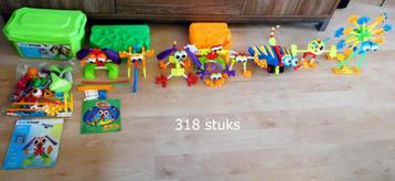Kid Knex Box, twee koffers en veel extra 318 stuks. beschikbaar voor biedingen