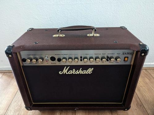 Marshall AS50D - Akoestisch Gitaar Versterker, Muziek en Instrumenten, Versterkers | Bas en Gitaar, Zo goed als nieuw, Minder dan 50 watt