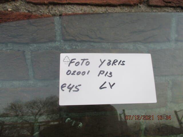 linker voor portier ruit toyota yaris P 13...4 deurs, Auto-onderdelen, Ruiten en Toebehoren, Toyota, Gebruikt, Ophalen of Verzenden