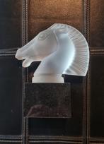 Art deco frosted glas paardenhoofd, Ophalen of Verzenden