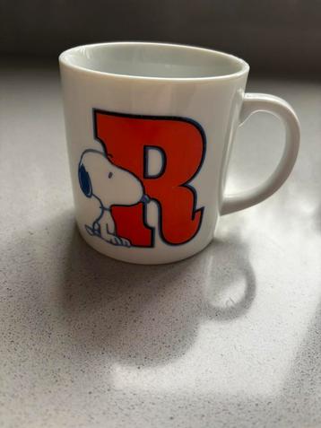 Vintage Snoopy alfabet mok “R” Schulz beschikbaar voor biedingen
