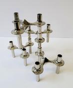 Vintage BMF kandelaar Fritz Nagel chroom 60's Orion, Gebruikt, Ophalen of Verzenden, Metaal, Kandelaar