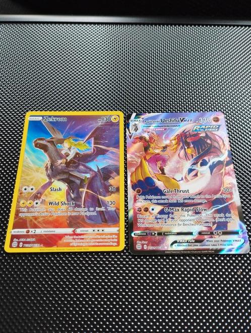Zekrom en Urshifu Holo Pokemon kaarten Brilliant stars NM, Hobby en Vrije tijd, Verzamelkaartspellen | Pokémon, Zo goed als nieuw