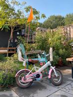 12 inch Meisjesfiets met zijwieltjes en vlaggetje, Fietsen en Brommers, Fietsen | Meisjes, Ophalen, Gebruikt, 14 inch of minder