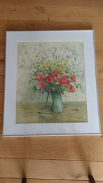 schilderij van Krijn Doolaard genaamd "Voorjaarsbloemen", Antiek en Kunst, Ophalen
