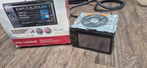 Pioneer AVH-1400DVD 2-DIN touchscreen radio/DVD – zonder ISO, Auto diversen, Autoradio's, Gebruikt, Ophalen