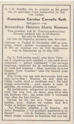 Franciscus C.C. Rath 1890 Veghel + 1955 Veghel, 64 jaar, Verzamelen, Verzenden