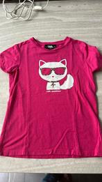 KARL LAGERFELD | Gaaf shirtje meisje met poes | 140, Gebruikt, Meisje, Ophalen of Verzenden, Shirt of Longsleeve