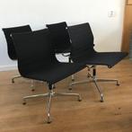 4 Vitra EA 105 107 stoel stoelen chroom vintage, Ophalen, Gebruikt, Zwart, Nvt