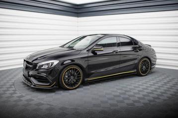 Voorlip sideskirt spoiler diffuser - AMG CLA 45 C117 17-19 beschikbaar voor biedingen