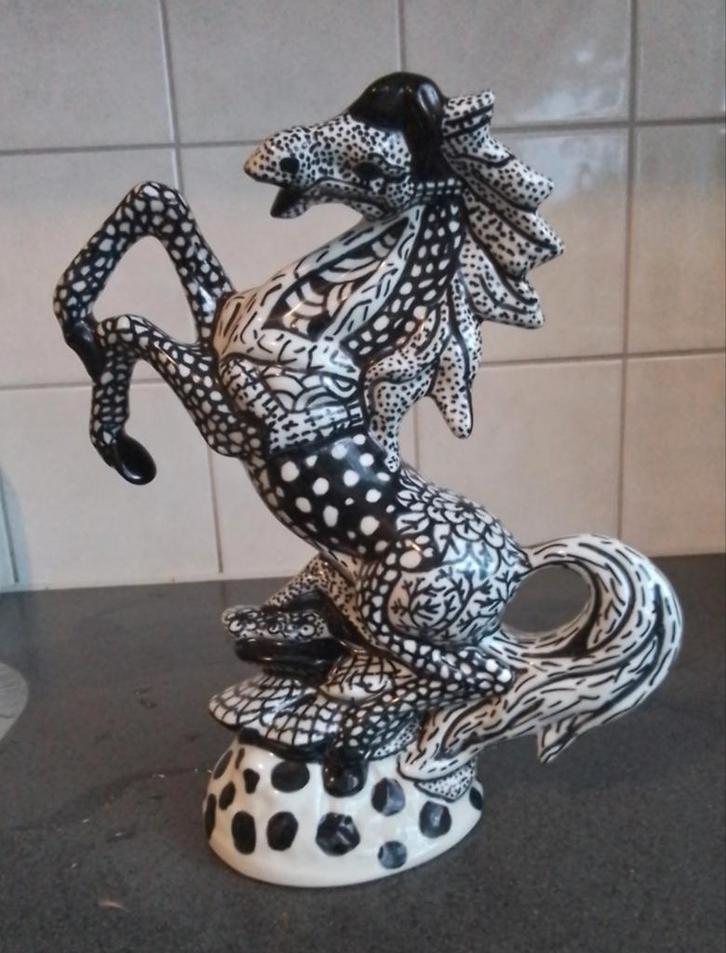 Zentangle  beelden, Verzamelen, Beelden en Beeldjes, Zo goed als nieuw, Dier, Ophalen of Verzenden