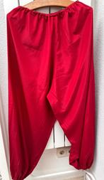 Rode dunne pofbroek met elastiek, Maat 52/54 (L), Carnaval, Ophalen of Verzenden, Kleding