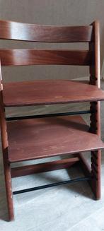 Stokke triptrap stoel donker bruin (nieuw model), Ophalen of Verzenden, Zo goed als nieuw, Meegroeistoel