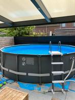 Intex XTR Zwembad 4.88m + Zoutwatersysteem, Rond, 300 cm of meer, Zo goed als nieuw, Ophalen