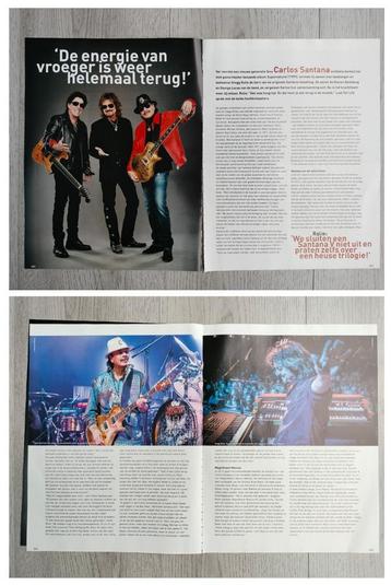 Carlos Santana & Gregg Rolie tijdschrift artikel  beschikbaar voor biedingen