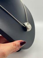 A503 Prachtig zilveren collier met hanger (deel van set), Met hanger, Ophalen of Verzenden, X, Zilver
