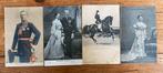 4 hele oude postkaarten - briefkaarten Wilhelmina en Hendrik, Verzamelen, Ophalen of Verzenden, Voor 1940, Gebruikt, Overige onderwerpen