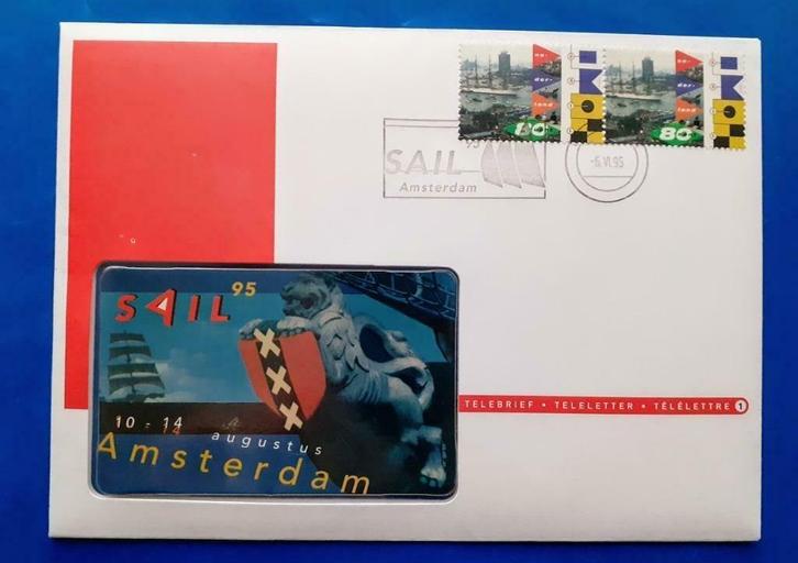 Telebrief 1 Sail Amsterdam - 1995, Verzamelen, Telefoonkaarten, Nederland, Verzenden