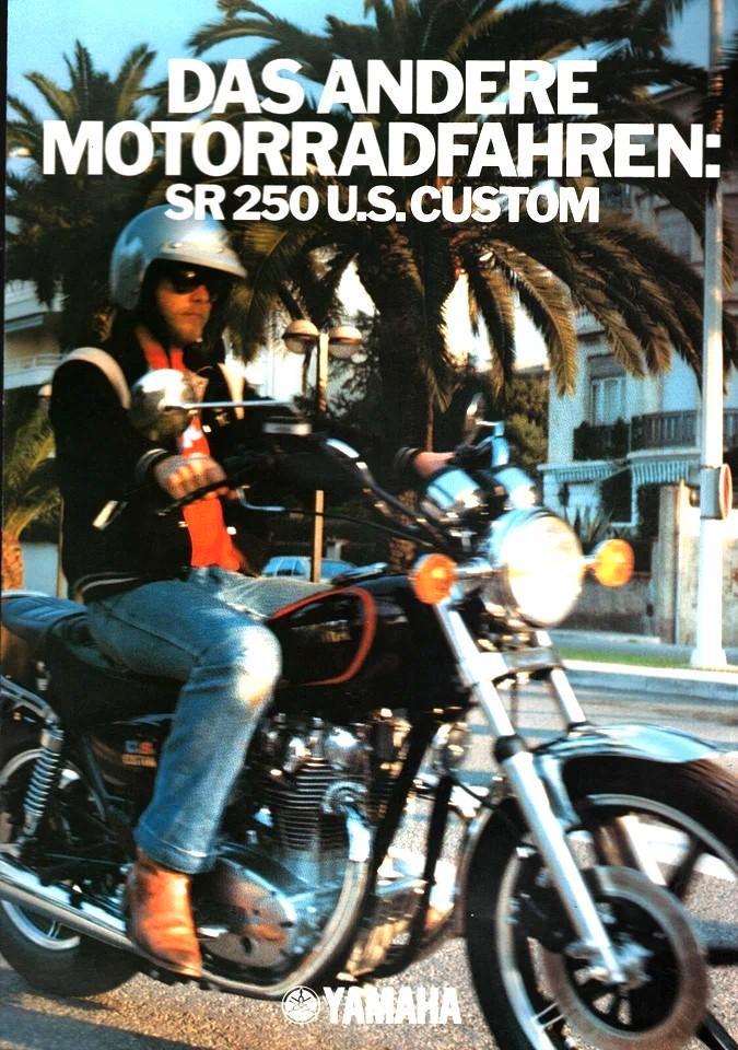 Folder YAMAHA XS 250 U.S. Custom 1980, Motoren, Handleidingen en Instructieboekjes, Yamaha, Ophalen of Verzenden