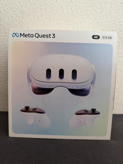 Meta Quest 3 (512GB) VR volledige set met garantie, Spelcomputers en Games, Virtual Reality, Zo goed als nieuw, Overige platformen