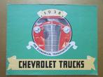 1938 CHEVROLET Trucks brochure, Engels, Ophalen of Verzenden, Zo goed als nieuw, Chevrolet