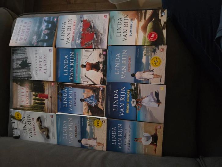 Linda van Rijn ... 12x. Oa.winter chalet,Bonaire, zee .., Boeken, Romans, Zo goed als nieuw, Ophalen of Verzenden