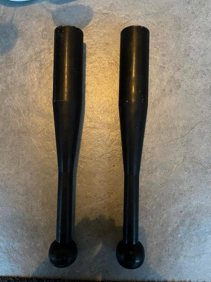 Clubbells 2x 6 kg, Sport en Fitness, Fitnessmaterialen, Zo goed als nieuw, Kettlebell, Armen, Benen, Borst, Buik, Rug, Ophalen