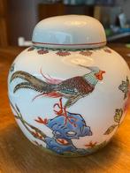 Vintage Chinese Ginger Jar met Bloemmotief, Antiek en Kunst, Ophalen of Verzenden