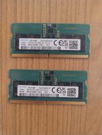 Samsung 16GB (2x8) DDR5 SODIMM Laptop geheugen, Computers en Software, RAM geheugen, Ophalen of Verzenden, Zo goed als nieuw, DDR5