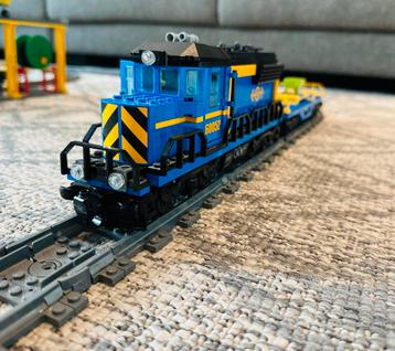 Lego city 60052+60050 Goederentrein+station+extra rails beschikbaar voor biedingen