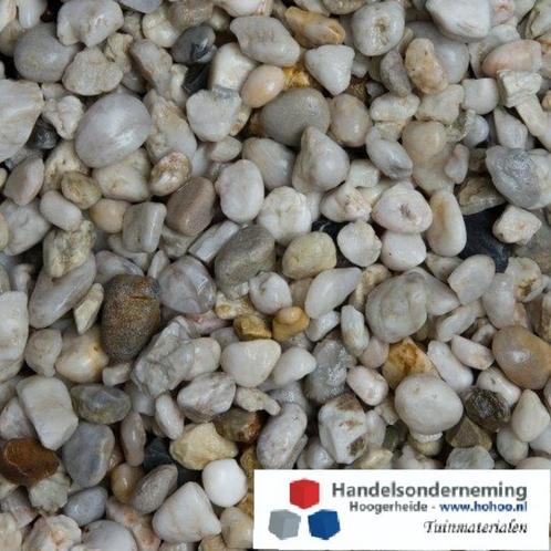 Limburgs wit grind afgeronde witte siergrind oprit parking, Tuin en Terras, Grind, Keien en Split, Nieuw, Grind, Multi, Overige materialen