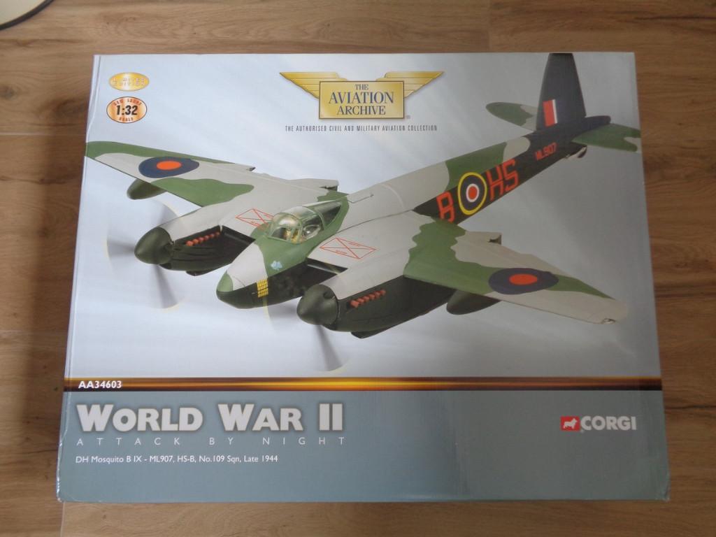 Corgi the Aviation Archive DH Mosquito b-ix - ml907 in Doos, Verzamelen, Ophalen, Zo goed als nieuw, Schaalmodel