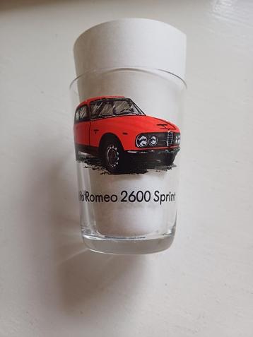 vintage drinkglas Alfa romeo 2600 Sprint beschikbaar voor biedingen