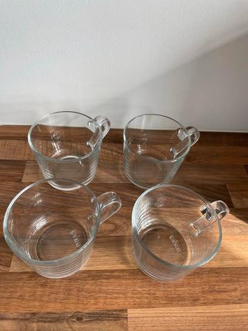 Set van 4 glazen thee glazen - koffie glazen beschikbaar voor biedingen