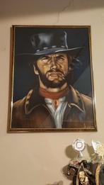 Clint Eastwood op vilt, Ophalen of Verzenden, Reclamebord