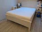 Ikea Hemnes twijfelaar 140x200 cm incl. matras, Huis en Inrichting, Slaapkamer | Bedden, Ophalen, Wit, Scandinavisch, 140 cm