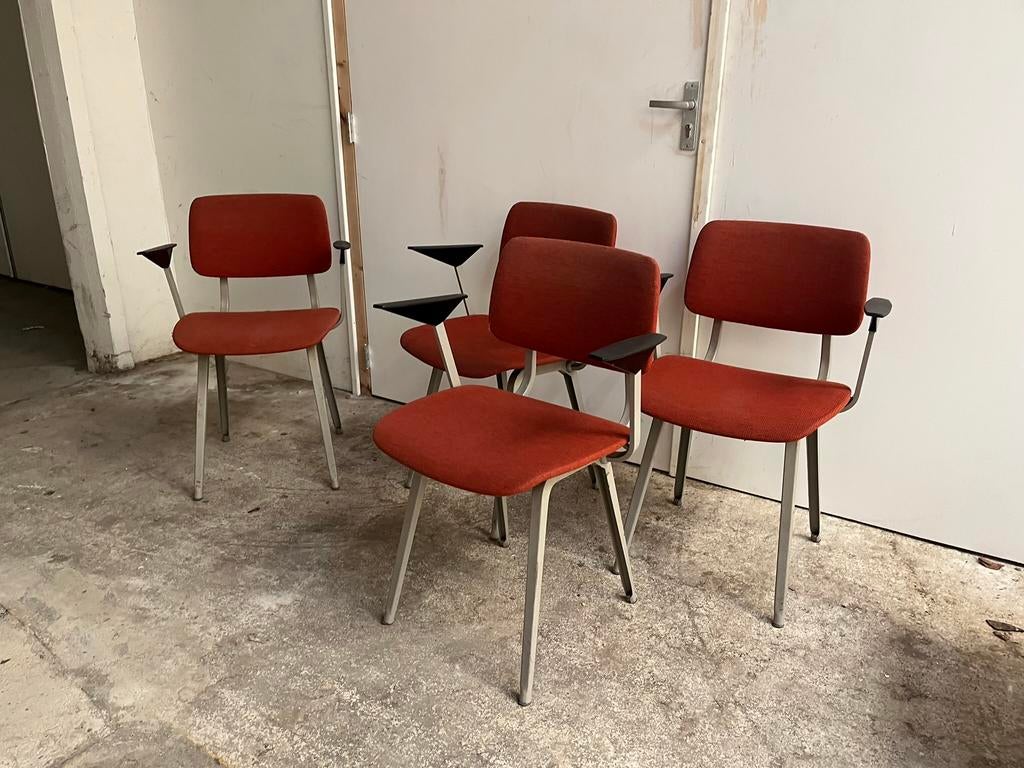 Ahrend de Cirkel Friso Kramer stoelen vintage retro stoelen, Gebruikt, Stof, Ophalen of Verzenden, Vier