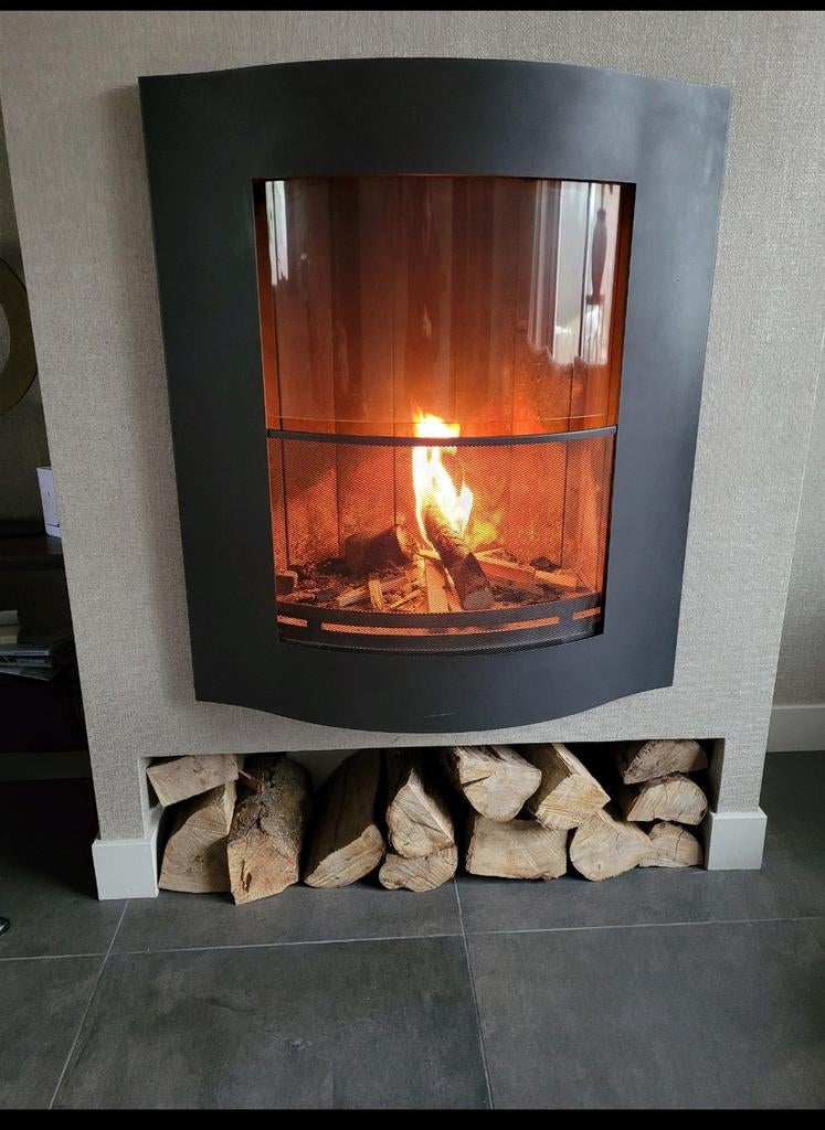 Te koop houtkachel openhaard, Ophalen, Gebruikt, Inbouwhaard, Houthaard