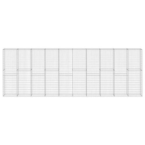Schanskorfmuur met deksels 600x30x200 cm, Tuin en Terras, Gaas en Draad, Nieuw, Verzenden