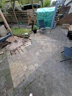 Gratis: terrastegels terrasstenen 20x20, Tuin en Terras, Ophalen, Gebruikt, 10 m² of meer, Beton