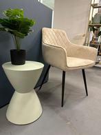 Kuipstoel velvet champagne - velvet stoel - armstoel velvet, Huis en Inrichting, Stoelen, Ophalen, Overige kleuren, Nieuw, Stof