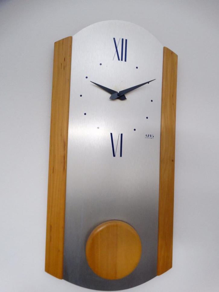 Slingerklok AMS  1980 Duits, Huis en Inrichting, Woonaccessoires | Klokken, Zo goed als nieuw, Wandklok, Ophalen of Verzenden