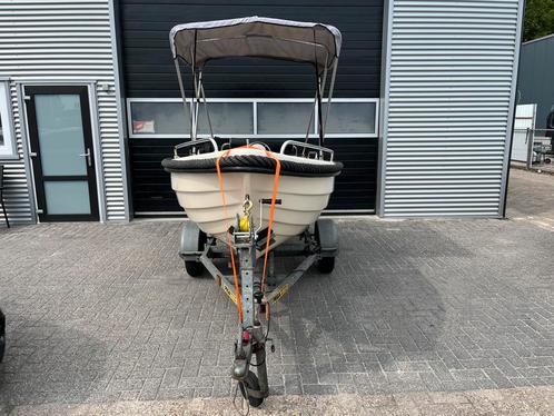 SLOEP 390 AMIGO INCL TRAILER, Watersport en Boten, Sloepen, Gebruikt, Tot 10 pk, 3 tot 6 meter, Buitenboordmotor, Benzine, Polyester