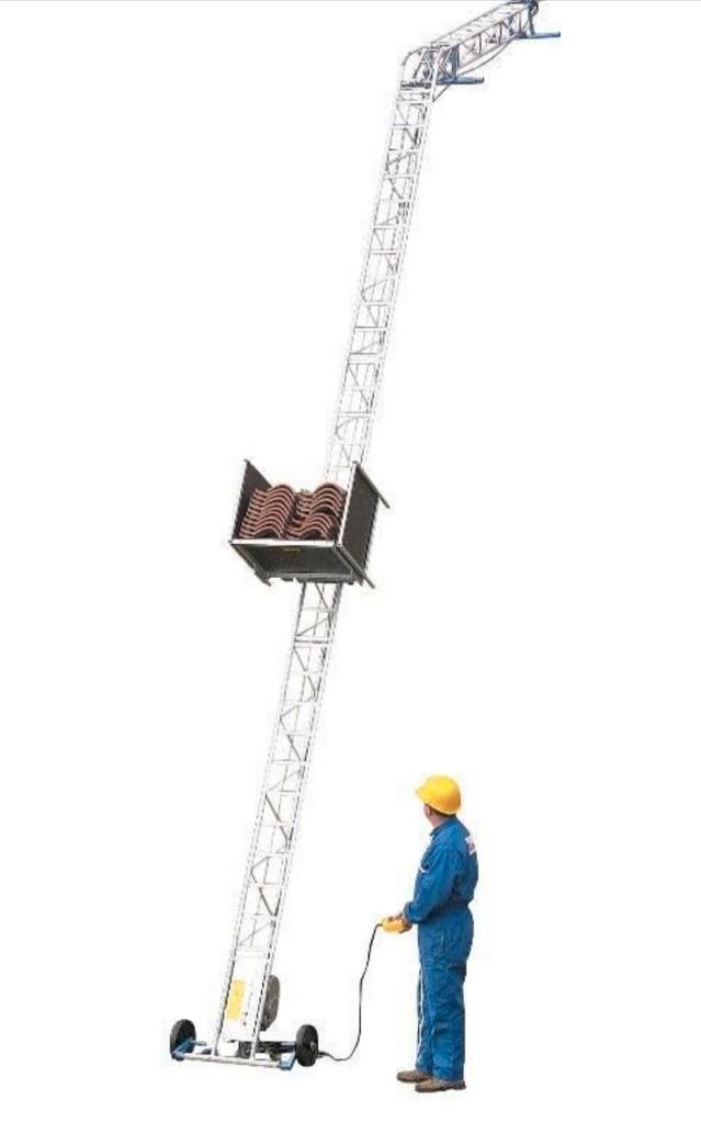 de Little Jumbo Apache ladderlift 16 meter, Doe-het-zelf en Verbouw, Bouwliften, Zo goed als nieuw, Bouwlift, Ophalen